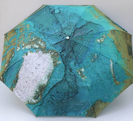 Зонтик с картой мира