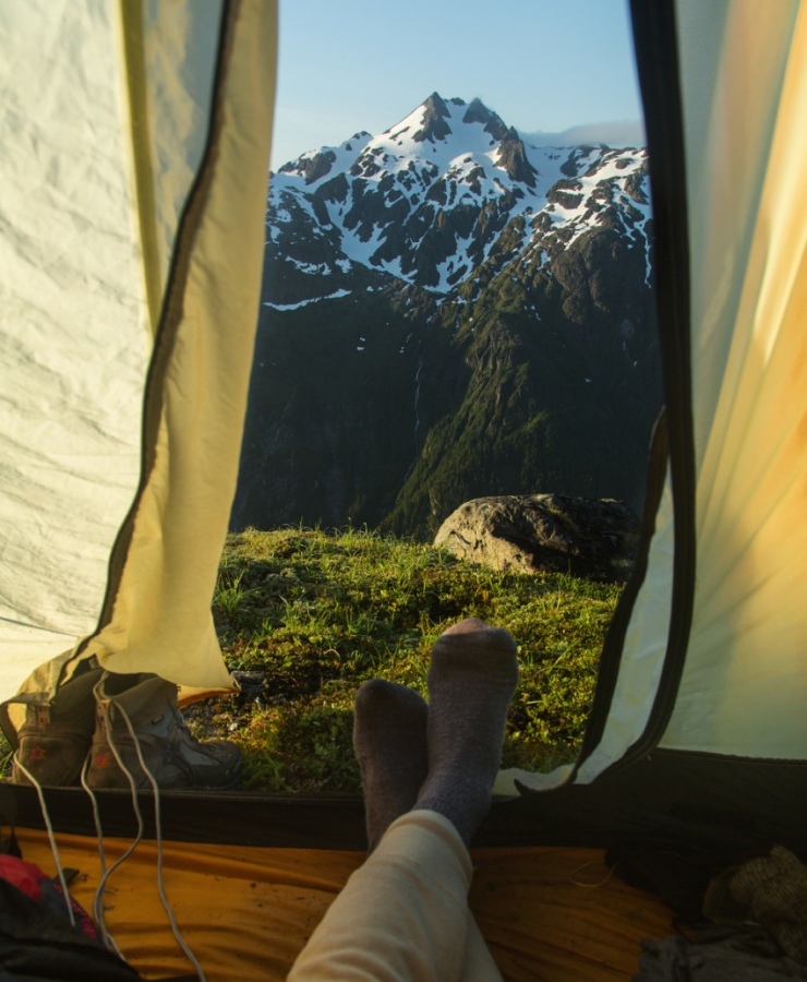 Утренние виды из палатки